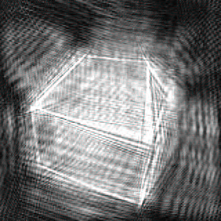 Holographic imaging of lines: a texture based approach